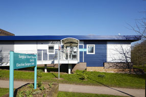 Recycled modular building at Royal Surrey Hospital