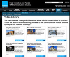 Yorkon online video gallery for modular buildings